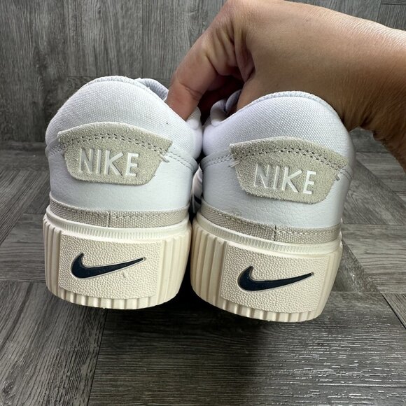 Nike Court Legacy Lift Women's size 9.5 White Blue Causal Shoes DM7590-104 - Picture 6 of 8
